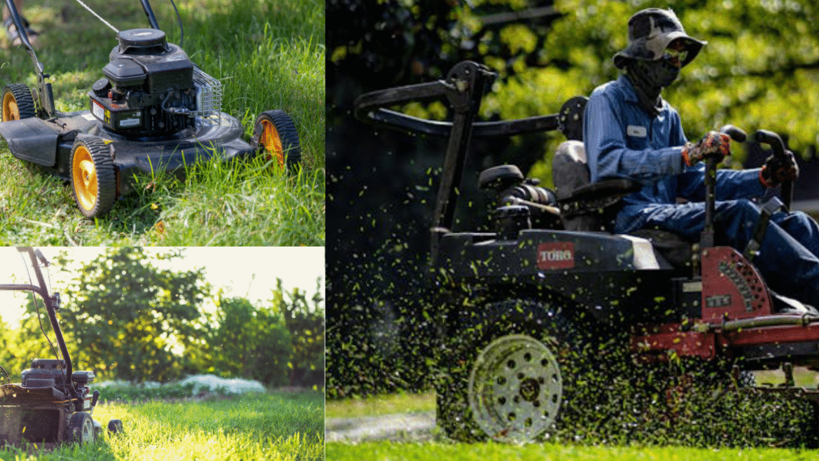 Lawn mowing